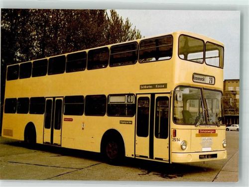 Berlin Mitte M.A.N. Zweiachs Doppeldecker Baujahr 1973 Farbserie 57 Berliner Verkehrsmittel