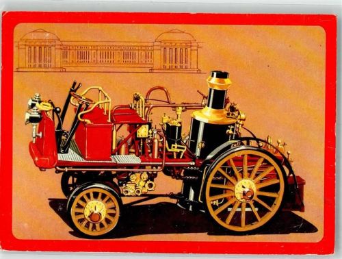 Mobile Dampfspritze um 1900