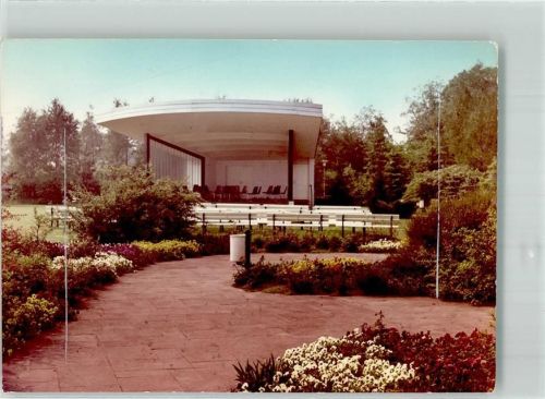 Bad Waldliesborn Musikpavillon Ort handschriftlich Foto Original aus Archiv eines Ansichtskartenverlags