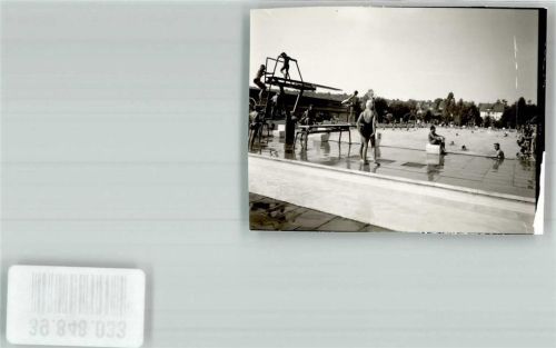 Mühlacker Schwimmbad Ort handschriftlich Foto Original aus Archiv eines Ansichtskartenverlags