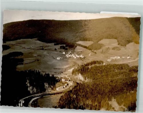Schwarzenberg Vogelschau Ort handschriftlich Foto Original aus Archiv eines Ansichtskartenverlags