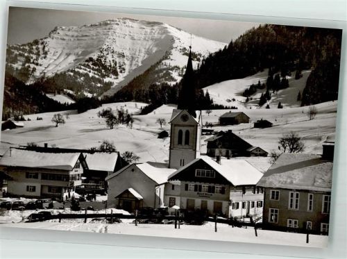 Steibis Bergdorf 862 m Hochgrat 1880 m Kirche Winter Schnee