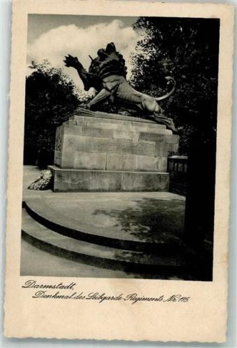 Darmstadt WK II Denkmal Leibgarde Regiment 115 Löwe