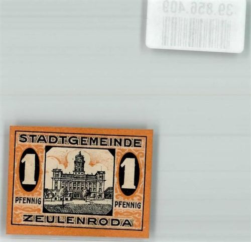 Zeulenroda 1920 1 Pfennig Rathaus