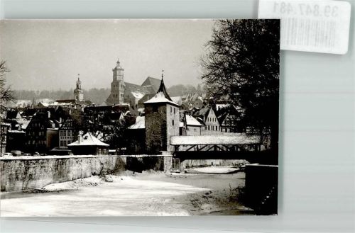 Schwäbisch Hall Winter Ort handschriftlich