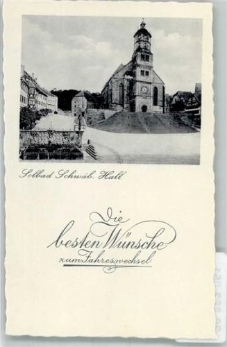 Schwäbisch Hall Kirche Jahreswechsel
