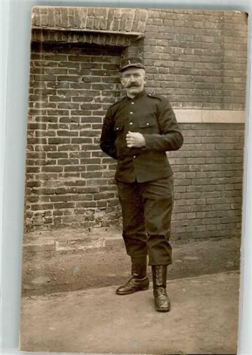 Münster 1915 Franzose in Uniform Ort handschriftlich