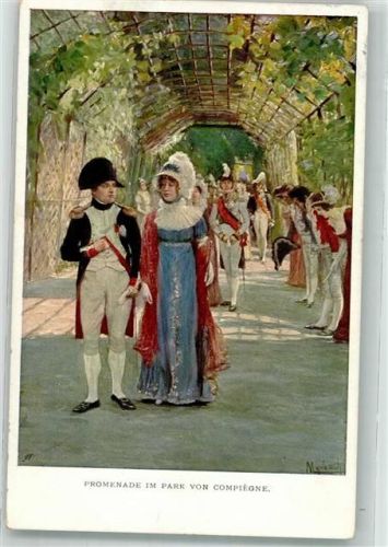 Compiegne 1915 Frau Promenade Park M.Munk Nr. 598