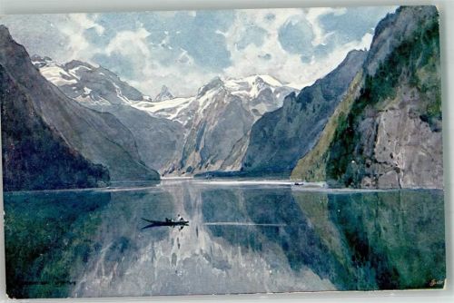 Berchtesgaden Königsee Ruderboot Verlag Richter Nr.5