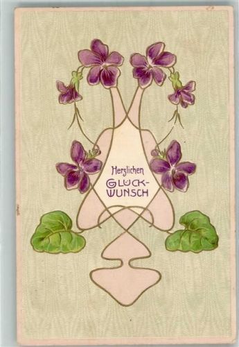 1912 Jugendstil Veilchen