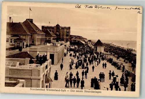 Westerland 1913 Neue Strandpromenade