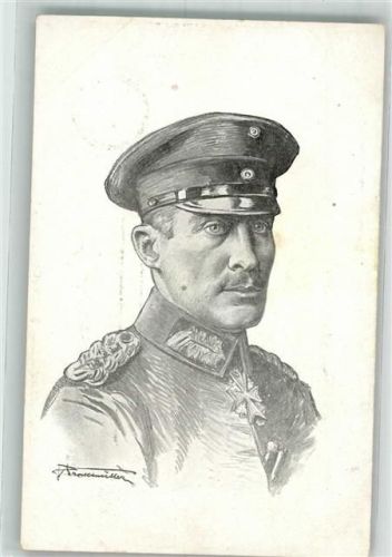 Herzog Albrecht von Württemberg in Uniform Orden Pour le Merite Vaterländischer Verlag 52 Wohlfahrtskarte zur Unterstützung erblindeter Krieger WK I