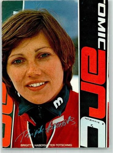 1977 Brigitte Habersatter-Totschnig Riesenslalom Faksimile Unterschrift