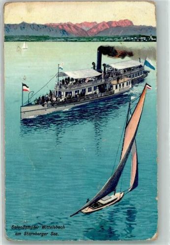1921 Salondampfer Wittelsbach am Starnberger See