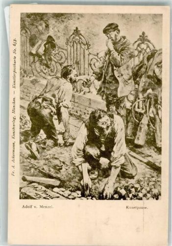 1900 Beruf Straßenbau Pflasterer Verlag Ackermann Nr. 653