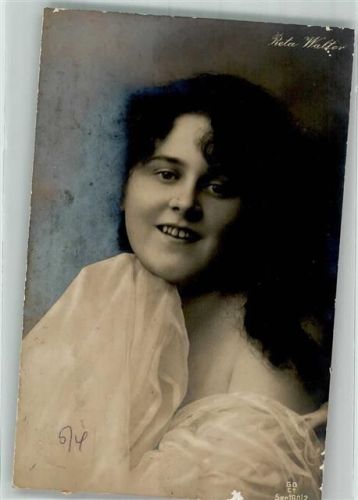 Verlag GG + Co Reta Walter Schauspielerin Opernsänger 1906 Foto AK