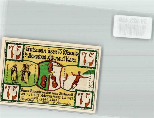Altenau 1921 75 Pfennig