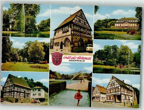 Birkenau Schwimmbad Stadtpark Fachwerkhaus