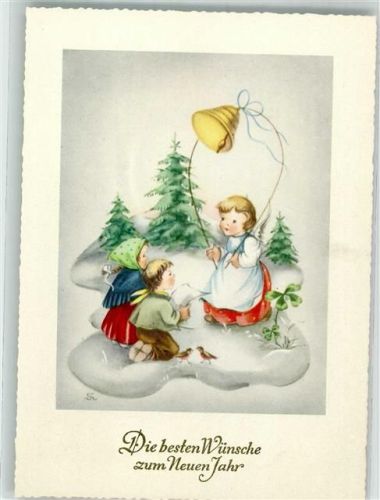 Glocke Kinder singen Neujahr