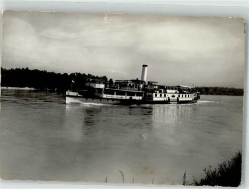 Raddampfer Franz Schubert der Donau-Dampfschiffahrts-Gesellschaft Bordstempel
