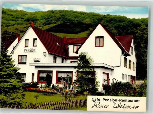 56379 W5409 Weinähr Werbe AK Cafe Pension Gasthaus Haus Weimer im Gelbachtal