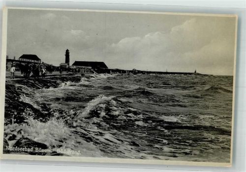 Büsum 1933 Südstrand mit Leuchtturm