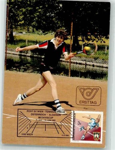 11.6 Sonderpostmarke Philatelie Daviscup 1982 Österreich-Algerien