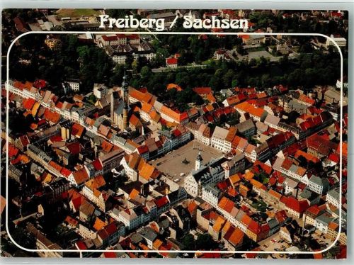 Freiberg Stadtzentrum Obermarkt Kirche