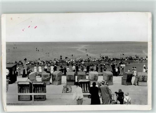 Büsum Schwimmbad Strand Wattlauf Ort handschriftlich Foto keine AK