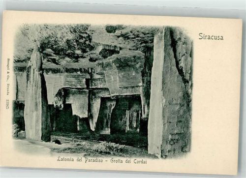 Siracusa 1900 Grotta dei Cordai