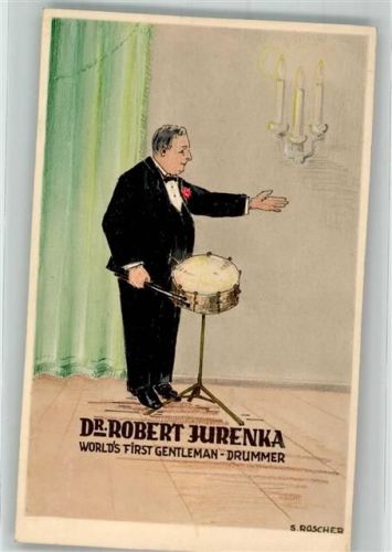 Dr.Robert Jurenka Drummer sign. Roscher S.