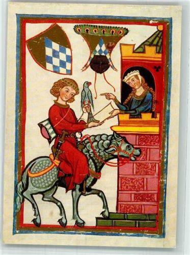 Herr Leuthold von Seven Pferde Falke Frau Wappen