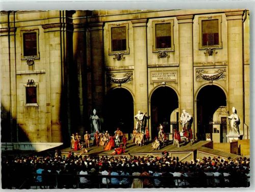 Salzburg Jedermann vor dem Dom 1972