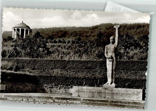 Neustadt Welsch-Terrasse mit Kriegerdenkmal Bayer. Res.-Inf.-Regt. Nr. 5