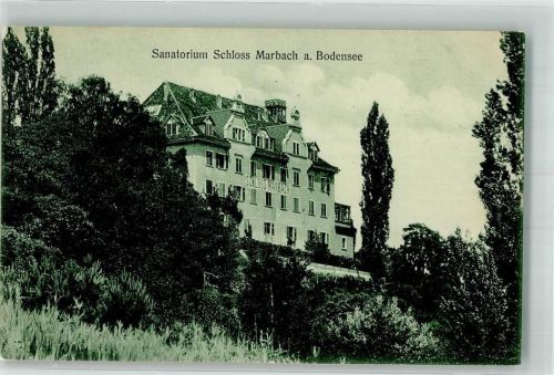 Öhningen Sanatorium Schloss Marbach Ort handschriftlich