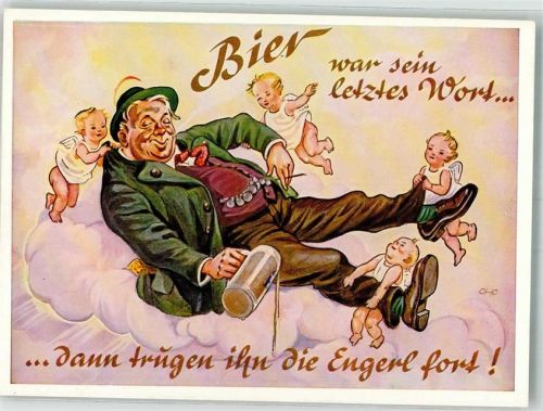 Engel Bier war sein letztes Wort sign. OHO Verlag Lengauer Nr. 3087