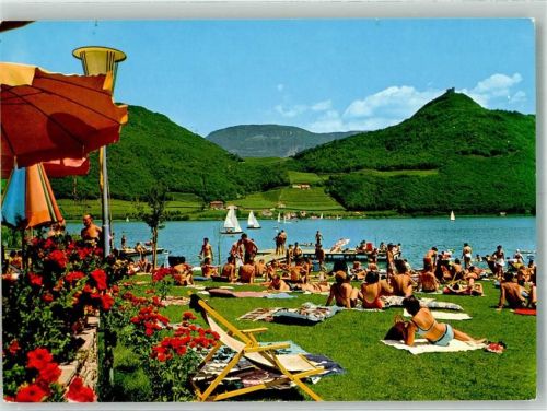 Kaltern 1974 Schwimmbad Kalterer See gast# Seegarten