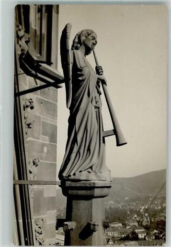 Freiburg Engel mit Posaune am Münster Unserer Lieben Frau Ort lt. Verlag Röbcke