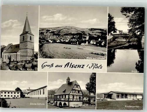 Alsenz Brücke Kindergarten Deula-Schule Rathaus Oldtimer