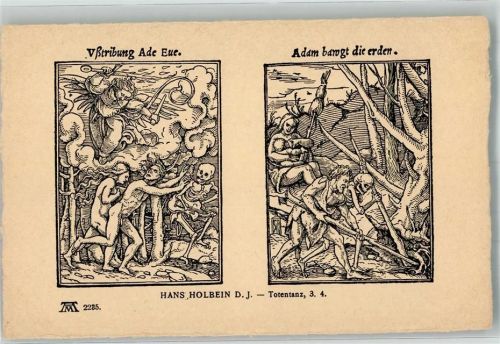 Hans Holbein Totentanz Nr. 3 +4