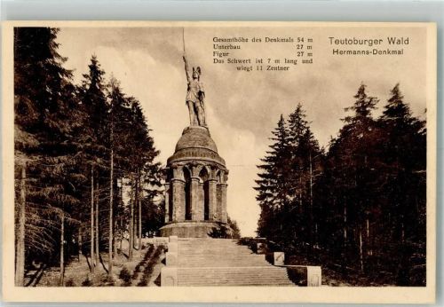 Hermannsdenkmal 1931 im Teutoburger Wald Verlag Glückstadt & Münden 2261