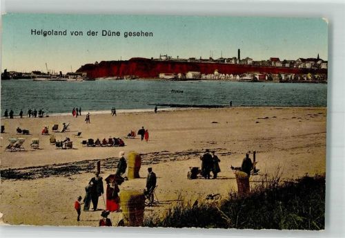 Helgoland Unter- und Oberland vom Strand der Düne Verlag Glückstadt & Münden 83702