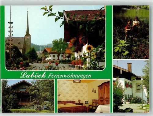 Oberteisendorf Kirche Pension Bäckerei Cafe Laböck