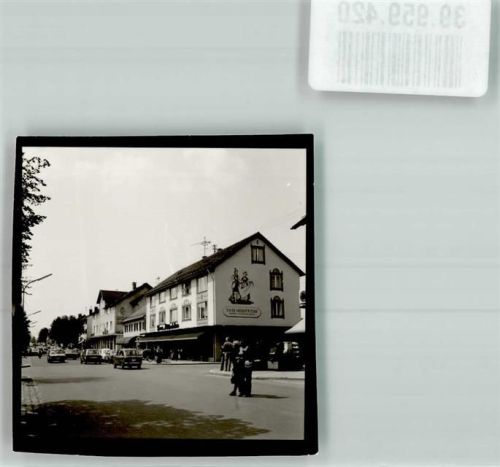 Penzberg Geschäft Strasse Auto Ort handschriftlich Foto Original aus Archiv eines Ansichtskartenverlags