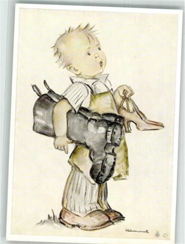 Kleiner Junge mit Stiefeln als Schusterbub Verlag Josef Müller Nr. 5769