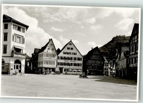 Urach Hotel Krone Cafe Ort lt. Fotograf