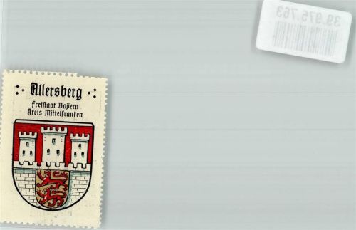Allersberg Wappenmarke Kaffee Hag