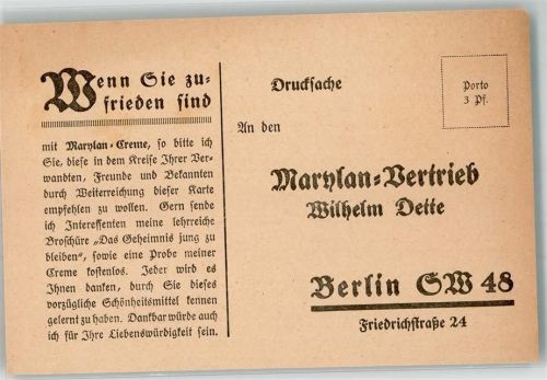 Berlin Mitte Marslan Hautcreme Wilhelm Dette Friedrichstraße