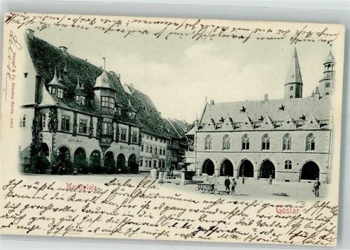 Goslar 1899 Marktplatz