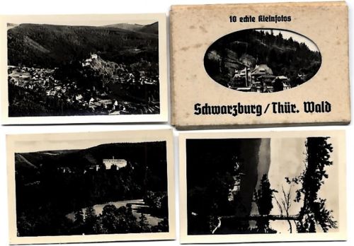 Schwarzburg Serie mit 10 Fotos im original Umschlag, ca. 9x6 cm